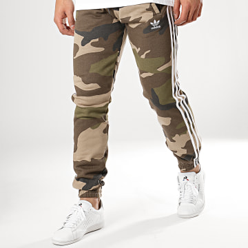Adidas Originals Pantalon Jogging A Bandes Camouflage Fleece DV2052 Vert Kaki LaBoutiqueOfficielle