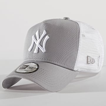  New Era - Casquette Trucker Clean New York Yankees 11588490 Gris Blanc