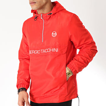 Veste Anorak Sergio Tacchini Cinto Rouge - Taille 2XL - Neuf Avec étiquettes - Style Rétro Années 80