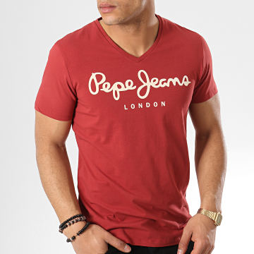 Tee-shirt PEPE JEANS Bordeaux - Taille S - Neuf Sans étiquettes - Pour Homme