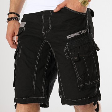 Geographical Norway Heren Shorts Panoramique Basic Black S, zwart