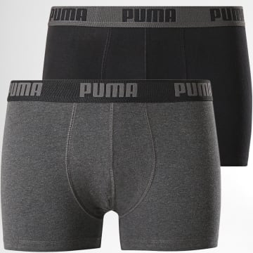  Puma - Lot De 2 Boxers 521015001 Noir Gris Anthracite 