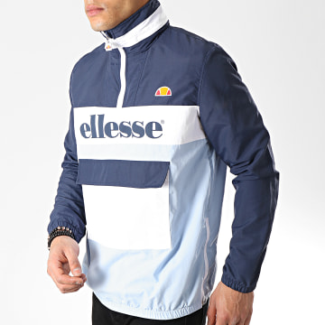 Ellesse Coupe Vent Tricolore 1181N Bleu Clair Bleu Marine Blanc LaBoutiqueOfficielle