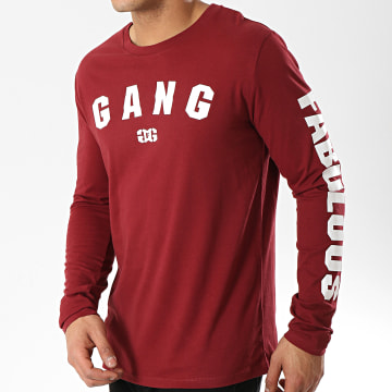  Ghetto Fabulous Gang - Tee Shirt Manches Longues Gang Bordeaux