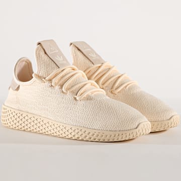 Adidas Originals Baskets Femme Tennis HU Pharrell Williams D96552 Beige Cloud White Core Black LaBoutiqueOfficielle