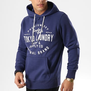 Sweat à Capuche Tokyo Laundry Bleu - Taille M - Neuf Avec étiquettes - Style Années 90