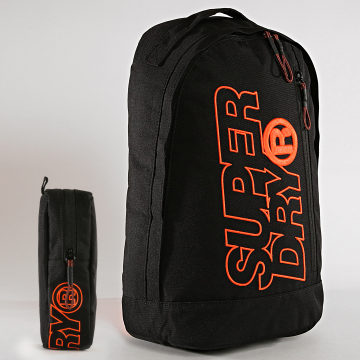 Sac à Dos SUPERDRY 35L En Bâche - Noir - Design Technique Et Durable - Compartiment Ordinateur - Pour Quotidien Et Voyage