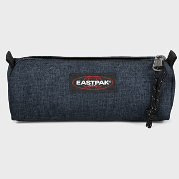 Trousse Triple Bench EASTPAK – 3 Compartiments, Nylon Résistant à L'eau, 26W, Couleur Bleu, Pour Fournitures Scolaires/bureau