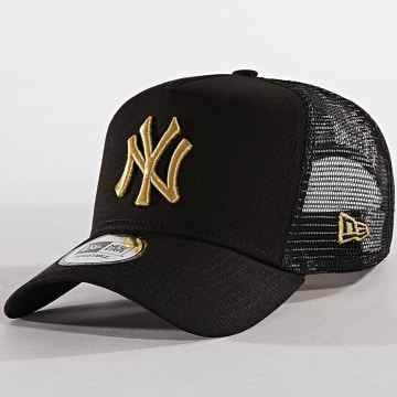  New Era - Casquette Trucker Adjustable LaBoutique New York Yankees Noir Or
