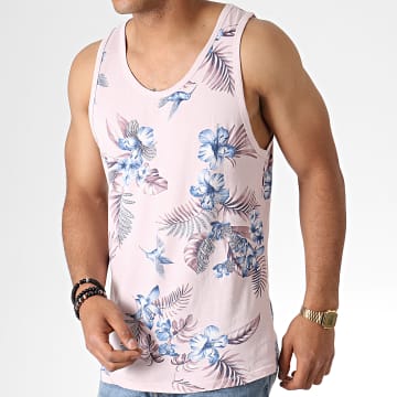 Débardeur Femme Rose Motifs Floraux - Taille XL - NEUF Avec étiquettes