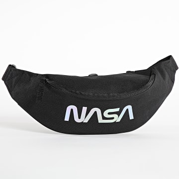 NASA - Iriserende Wormen Logo Banana Tas Zwart