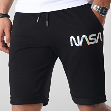  NASA - Short Jogging Iridescent Worm Logo Noir
