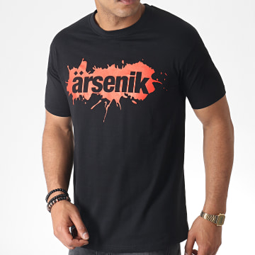 Arsenik Tee Shirt Splash Noir Rouge LaBoutiqueOfficielle