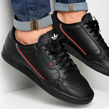 Adidas Originals Baskets Continental 80 EE5343 Core Black Scarlet Collegiate Green LaBoutiqueOfficielle