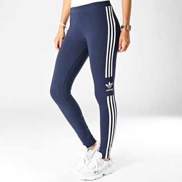 Adidas Originals Legging Femme Trefoil ED7489 Bleu Marine Blanc LaBoutiqueOfficielle