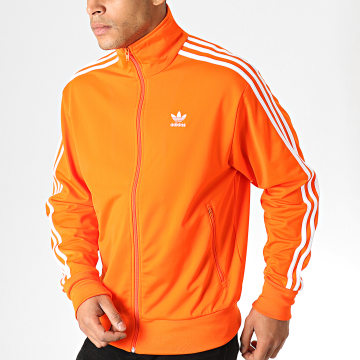 Adidas Originals Veste Zippee A Bandes Firebird ED6074 Orange Blanc LaBoutiqueOfficielle