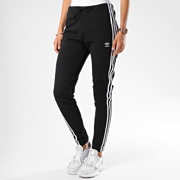 Adidas Originals Pantalon Jogging Femme A Bandes Regular Cuffed CE5607 Noir Blanc Ryses