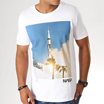 NASA - Tee Shirt Saturn V Blanc