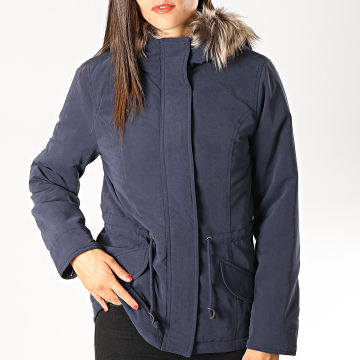 Only Parka Fourrure Femme New Lucca Bleu Marine LaBoutiqueOfficielle