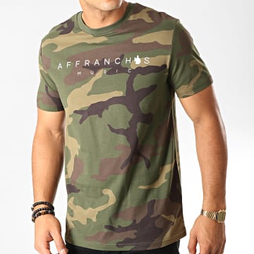  Affranchis Music - Tee Shirt Camouflage Vert Kaki