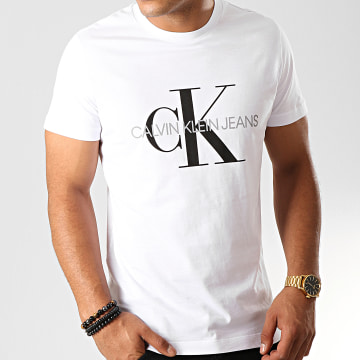  Calvin Klein - Tee Shirt Monogram 4314 Blanc