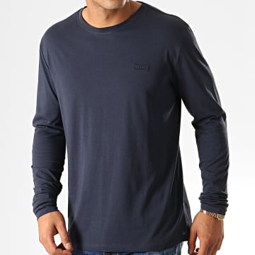 BOSS - T-shirt Relaxed à manches longues en coton mercerisé - Vert