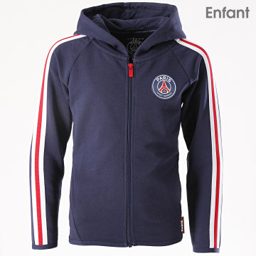 PSG - Sweat Capuche Zippé PSG P25121 Bleu Marine