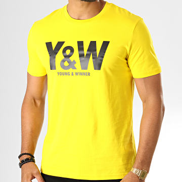  Y et W - Tee Shirt Logo Jaune Noir