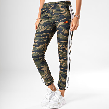 Ellesse Pantalon Jogging Femme A Bandes Ottavia SGC07378 Vert Kaki Camouflage LaBoutiqueOfficielle