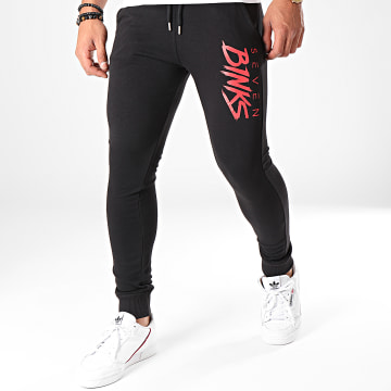 7 Binks - Logo Jogging Pants Negro Rojo
