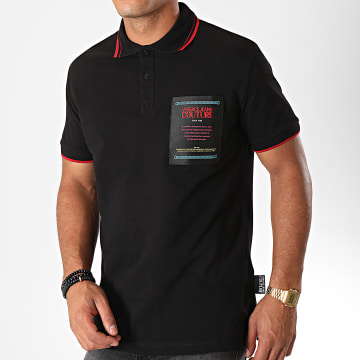 Versace Jeans Couture - Polo Manches Courtes 622 Label B3GUB722 Noir ...