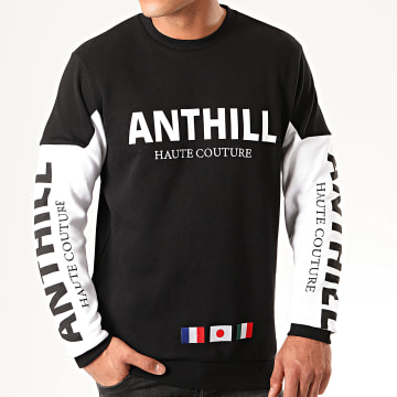 Anthill - Sudadera cuello redondo Haute Couture Negro