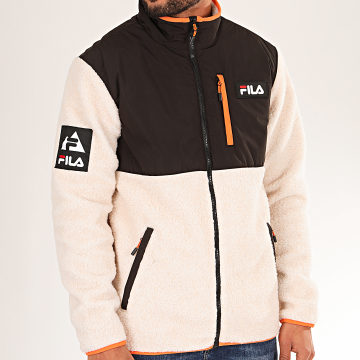 Fila Veste Zipp e Fourrure Mouton Hadi 687248 Noir Beige
