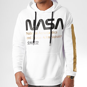 NASA - Admin Felpa con cappuccio oro bianco
