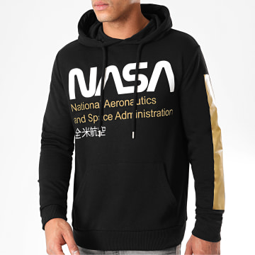 NASA - Admin Felpa con cappuccio oro nero