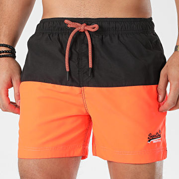 Short De Bain Diadora Beach Short Zone – Neuf Avec étiquettes, Bleu Et Rouge, 100% Polyester Stretch