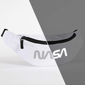 NASA - Worm Logo Riflettente Marsupio Bianco