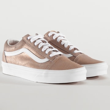 Vans old skool femme rose gold on sale