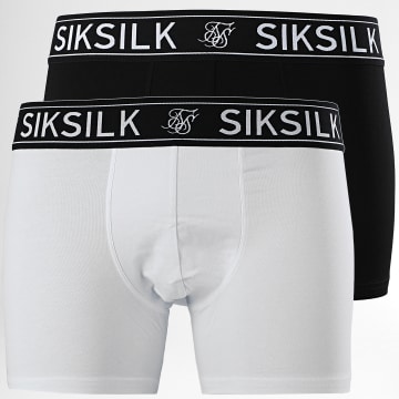  SikSilk - Lot De 2 Boxers 15596 Noir Blanc