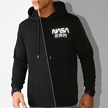 NASA - Sudadera con capucha reflectante Mini Japan Negra