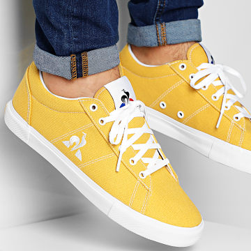 Le Coq Sportif Baskets Verdon Plus 2010069 Jaune Moutarde LaBoutiqueOfficielle