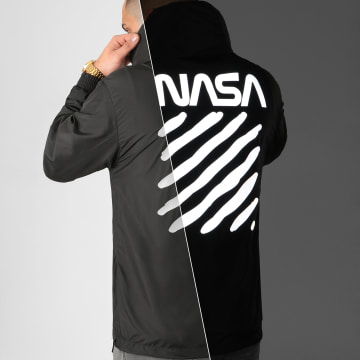  NASA - Coupe-Vent Skid Réfléchissant Noir