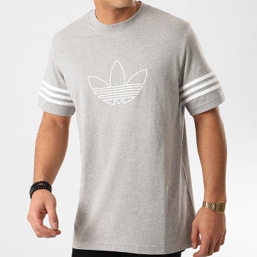 Adidas Originals Tee Shirt Outline FM3895 Gris Chine LaBoutiqueOfficielle