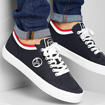 Sergio Tacchini Contrast Detail Embroide Men's Sneakers In Blue