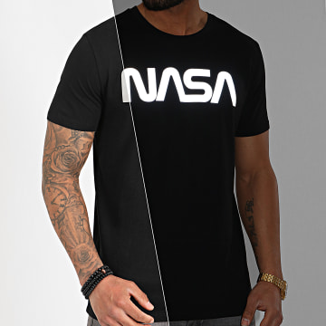  NASA - Tee Shirt Worm Logo Reflective Noir