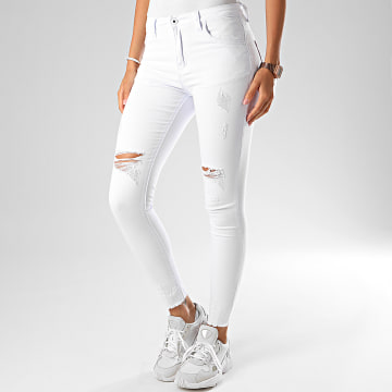  Girls Outfit - Jean Skinny Femme A2006-2 Blanc
