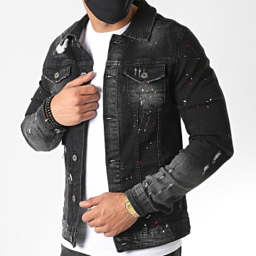  Mackten - Veste Jean 2048-A Noir