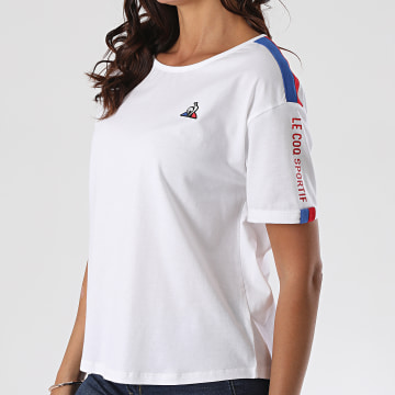 Le Coq Sportif Tee Shirt Femme Tricolore N3 1922954 Blanc LaBoutiqueOfficielle