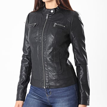 Only - Bandit Chaqueta de piel sintética para mujer Negro