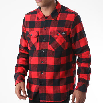 Chemise Homme Dickies à Carreaux - Noir Et Gris, Taille 2XL, Coton - Occasion Très Bon état